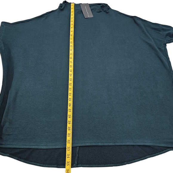 NWT Bryn Walker Tunic Top Womens XL Dimitri Green Oversized Lagenlook Dolman - Picture 10 of 13